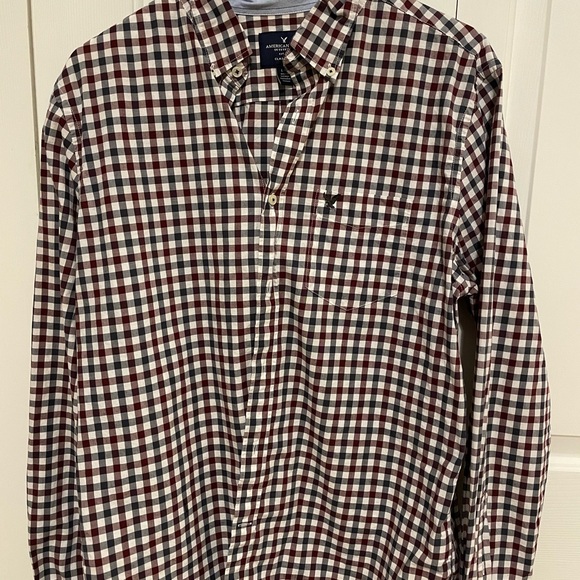 American Eagle - Men’s Button Down Dress Shirt (Large) - Picture 1 of 3